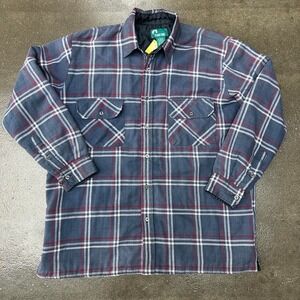 Vintage Timber Trail Size Large Grey Thermal Lined Flannel Jacket
